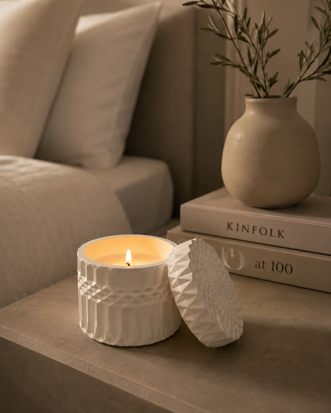 Ripple Vessel handmade candle